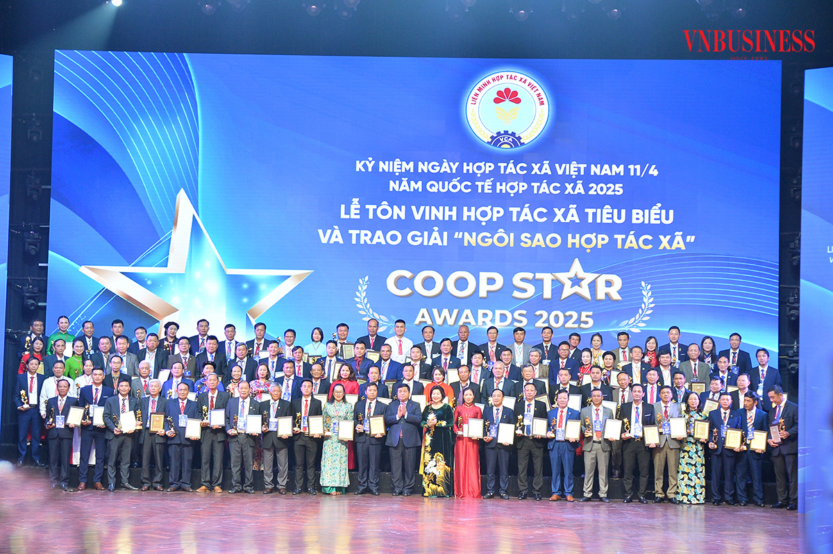 Liên minh HTX Việt Nam tôn vinh 100 'Ngôi sao HTX' năm 2025